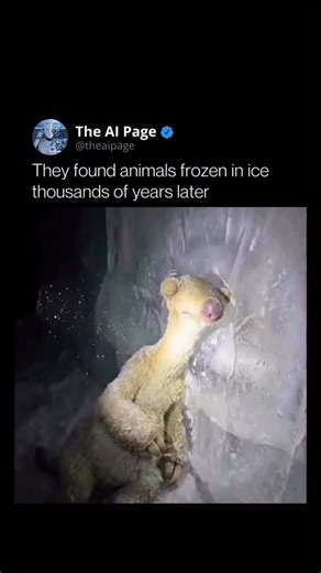 © The AI Page 👽 on Instagram: "A short AI film shows the Ice Age characters slowly waking from frozen time. Set to soft music, it feels less like animation and more like a memory coming back to life. At first glance, many people thought the clip was real. That reaction says everything about how far AI visuals have come, and how easily fiction now blends with reality. - - - - - Double Tap ♥️ & share/tag a friend Follow @theaipage to keep up! 🎥 Video: @itay_shay_ 📌 - - - - - #ArtificialIntellig