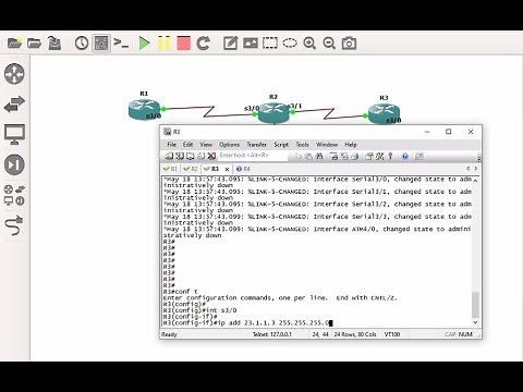 How to enable Rip routing protocol with using GNS3