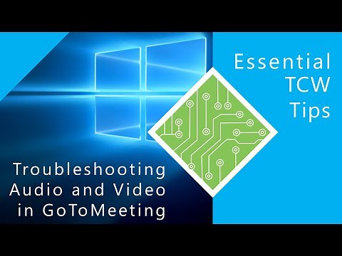 GoToMeeting/ Troubleshooting audio and video settings in Windows 10