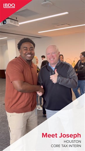 Join Joseph, a core tax intern, as he takes you through a day in his life at BDO's Houston office. Start your own journey at BDO - check out our career opportunities: https://bdousa.com/3EiMWTI #GetToKnowBDO #BDOCareers | BDO USA