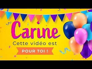 Joyeux anniversaire Carine !
