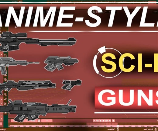 ArtStation - Anime-Style: SCI-FI WEAPONS (Pack) | Resources