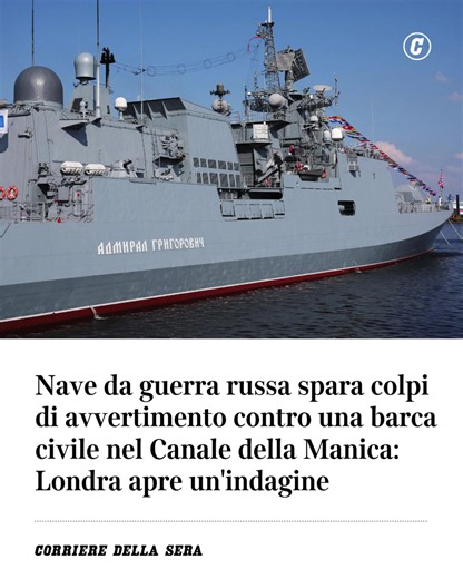 Fregata russa spara a yacht britannico nel Canale della Manica