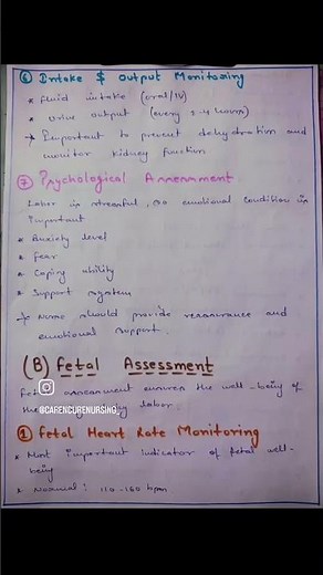 Assessment of Intrapartum | Complete Nursing Notes | Labour Room Assessment Explained