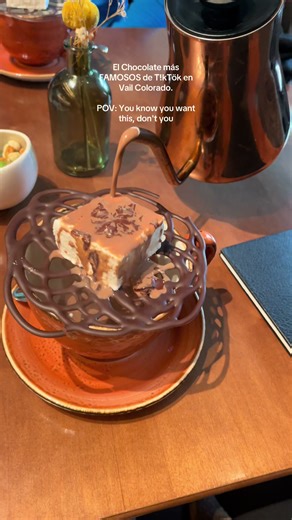 Hot Chocolate vail Colorado. #fourseasonshotel #vailcolorado #hotchocolate #skiingtiktok #fyp