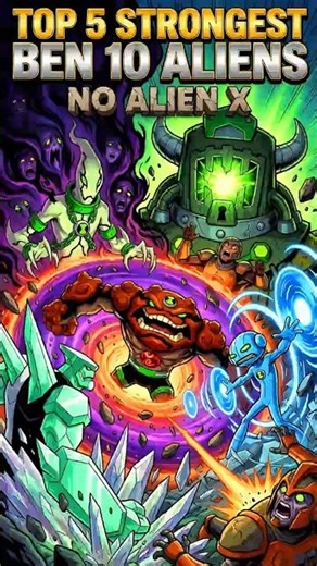 Top 5 STRONGEST Ben 10 ALIENS...NO ALIEN X!!#ben10 #shorts