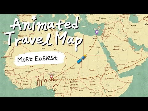Easiest Map Animation Maker | Create Animated Travel Routes for your Trip