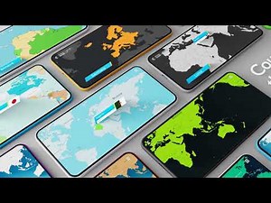 Countries on the world map