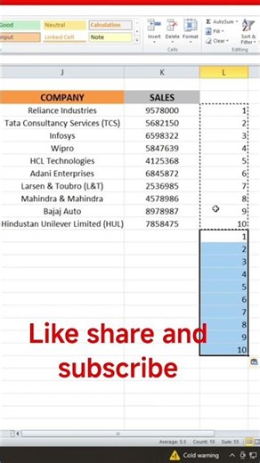 Insert row between data#viral #excel #advance