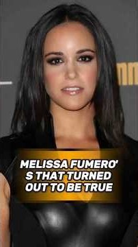 MELISSA FUMERO'S THAT TURNEDOUT TO BE TRUE