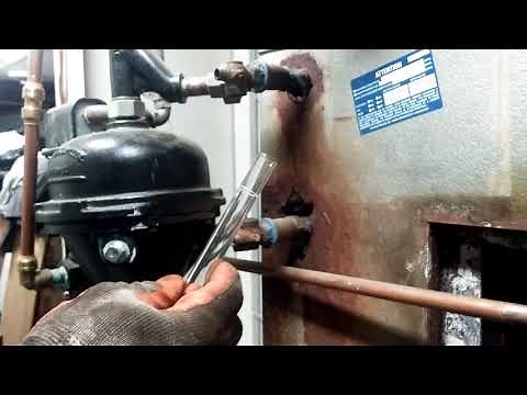 Cutting a Sight Glass Tube to Fit on a Steam Boiler