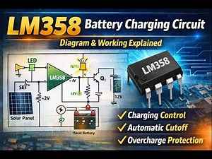 LM358 Battery Charging Circuit – Diagram and Working Explanation