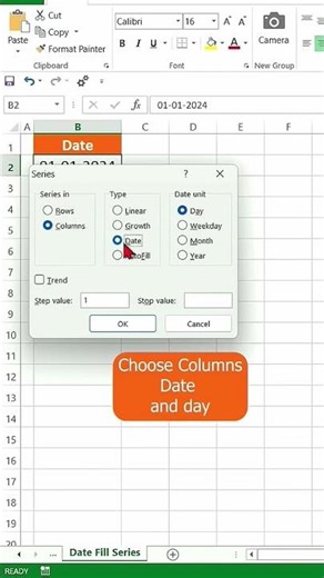 how to enter date data in Excel