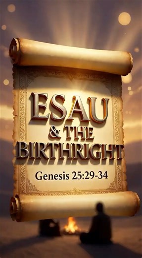 Esau Sells His Birthright Jacob's Stew & A Fateful Trade