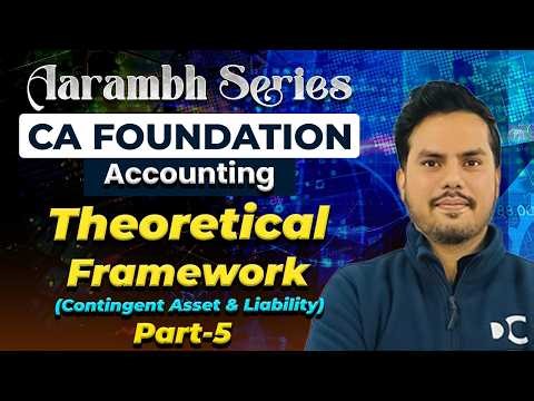 Theoretical Framework (Contingent Asset & Liability) | Part 5 | Accounting | CA Foundation