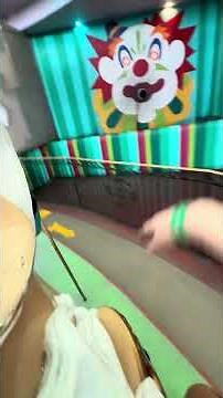 Santa Cruz beach boardwalk Looff carousel ride on tan head up horse