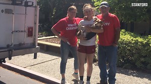 27K views · 100 reactions | 100,000 miles in the family camper. 100+ games watched in person. A priceless experience worth every second. Lauren Frost's family is always there to support her -- no matter the distance. | Stanford Athletics | Facebook