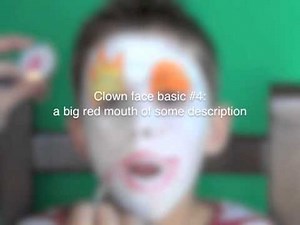 How to paint a clown face for a clown costume