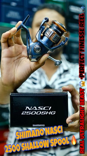 Tackle Tips on Instagram: "Shimano NASCI 2500 Shallow Spool ⚡ The Real Ultralight Reel for Finesse Fishing 🎣 #fishingkerala #lurefishing #shimano #ultralightfishing #tackletips"