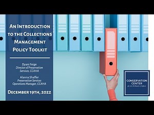An Introduction to the Collections Management Policy Toolkit