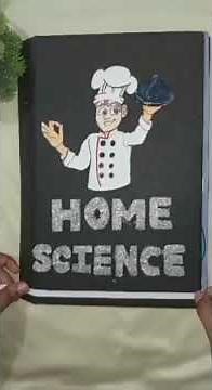 Home Science File Cover decoration ideas|| Accomplish in Crafting ||