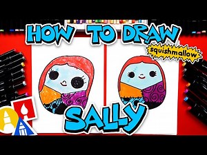 How To Draw Sally Squishmallow - The Nightmare Before Christmas - Videos For Kids