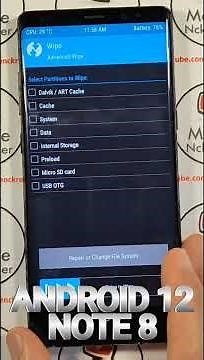 fast install android 12 on Samsung note 8