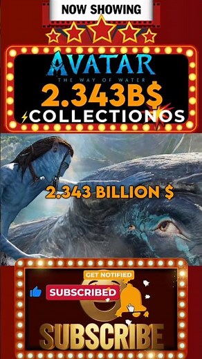 Avatar 2 Box Office 😱 $2.343 BILLION Worldwide | Avatar2 #jamescameron #update #viral #shorts