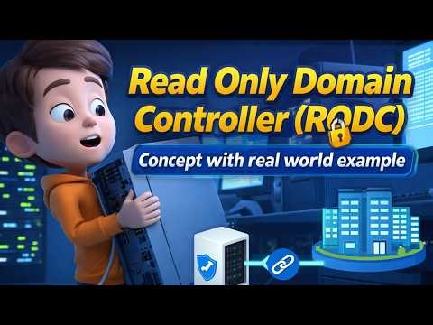 Read Only Domain Controller (RODC) concept with real world example for AD & IT Freshers Interviews