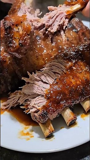 Oven Baked Mutton BBQ Ribs,FULL RECIPE👇#mutton #muttonribs #bbq #food #recipe #cooking