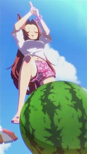 スイカ割するカワカミ（ウマ娘-カワカミプリンセス）