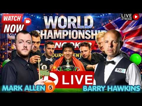 🔴 LIVE: Mark Allen v Barry Hawkins | World Snooker Championship 2026 | Quarter-Finals Scores