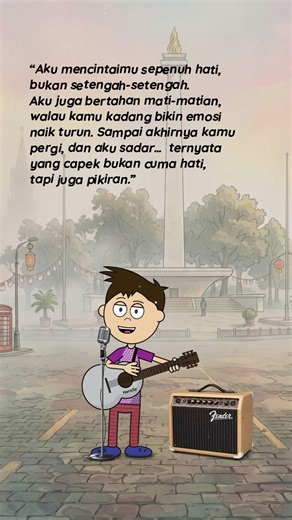 Cartoon Acoustic Cover of "Sepenuh Hati" | Andi Rianto & Rony Parulian #shorts