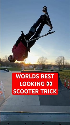 IS THIS THE WORLDS BEST LOOKING SCOOTER TRICK IN SLO MO?!? 😍👀 #scooters #shorts #youtubeshorts