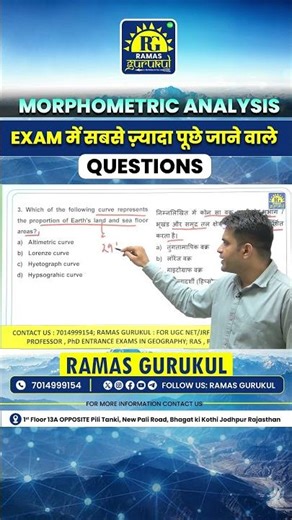 Morphometric Analysis | Top 10 Most Important Exam Questions ये Questions Exam में ज़रूर आते हैं 🔥