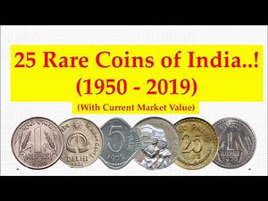 25 Rare coins of India with current market value (1950 - 2019)