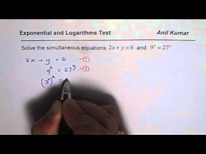 How to Solve Simultaneous Equations with Logarithms - EDEXCEL - GCSE - SAT