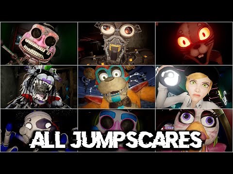 All JUMPSCARES in Five Nights at Freddy's Security Breach - FNAF Security Breach Scary Moments