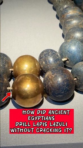 How Did Ancient Egyptians Drill Lapis Lazuli Without Cracking It? #ancientegypt #egyptology