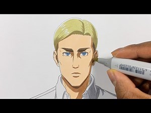How to Draw Erwin Smith Easy - Attack on Titan (Shingeki no Kyojin / 進撃の巨人 )