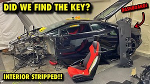 In this episode we strip the interior of our 2015 Lamborghini Huracan to get all the srs side of things situated on this thing. These parts are going to rack up quick!!! Let's hope we can put this sucker back together. | Backyardboyz