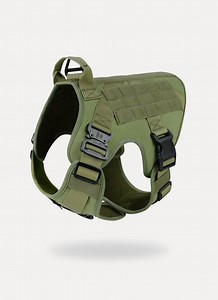 Rabbitgoo Mega Tactical Dog Harness Vest with Handle