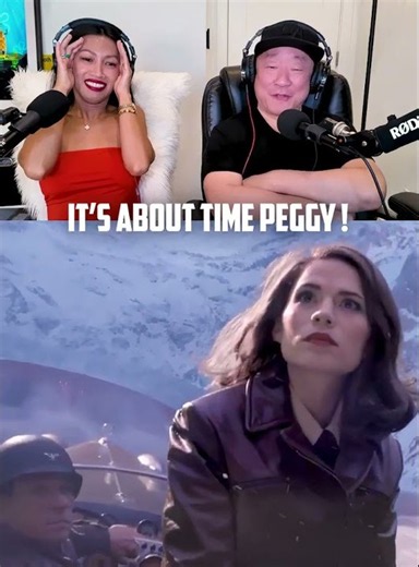 Peggy finally kissed Captain America movie scene
