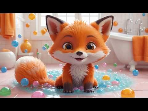The Baby Fox Who Loved Bubble Baths 🦊 | Cute Animal Song for Kids | Fun Nursery Rhymes for Toddlers