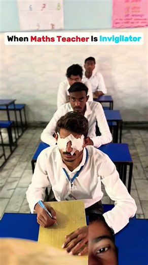 When math teacher is invigilator #exam #comedy #teacher #funny #schoollife