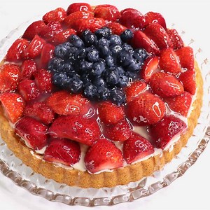 German Fruit Flan - Easy and Fast Obsttorte Recipe - All Tastes German