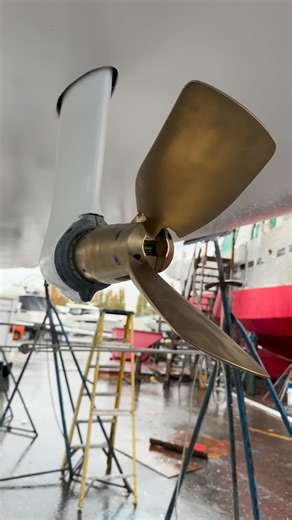 NSYS on Instagram: "Folding propellers - beautiful pieces of bronze that help sailboats go fast. @thegoripropeller is an excellent manufacturer, who makes cruising and race models. Our preferred way to maintain these are to vapour blast the exterior and use simple marine grease on the pins and gear mesh. Locktite on the retaining screws. We are not a huge fan of coatings because: 1. Adding thickness interferes with the prop blade mesh in its folded state, making it less hydrodynamic 2. Rarely do