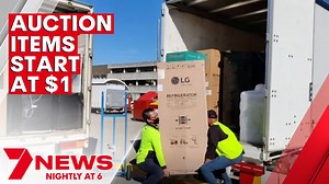 For anyone in the market for new white goods, like TVs and electronics, a tempting online auction is about to begin in Sydney. Every item has a starting price of just $1. The goods are seconds or excess stock. And while the potential savings are huge it's a case of buyer beware. More Details: 7news.link/3vKa4Si 7NEWS at 6pm. #7NEWS | 7NEWS Sydney