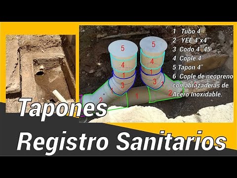 TAPÓN REGISTRO SANITARIO PASO A PASO