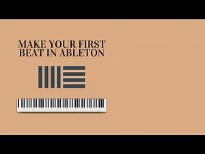 HOW TO MAKE YOUR FIRST BEAT in Ableton Live Lite! (Ableton Live Basics Tutorial)